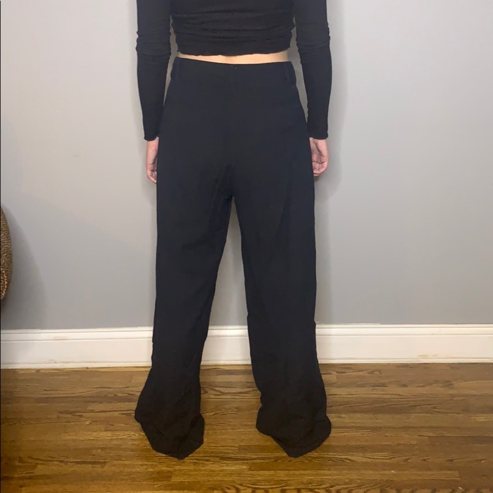 Anthropologie Wide Leg Black Linen Pant - Picture 2 of 8